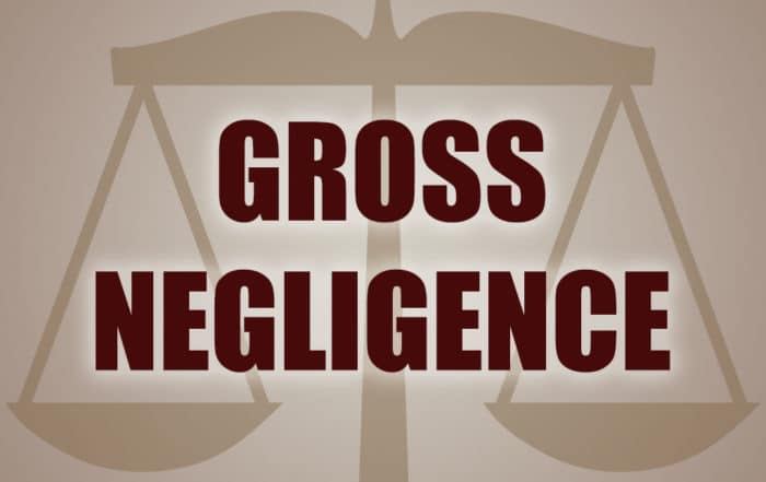 What Is Considered Gross Negligence? | Montgomery Law